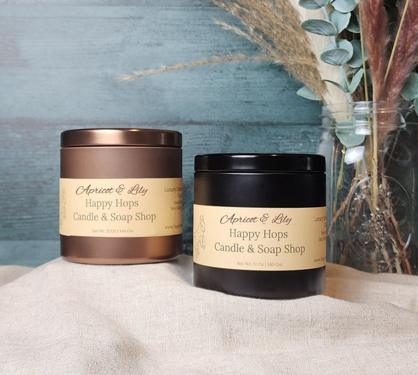 Apricot & Lily 12oz. Hand-Poured 100% Soy Wax Candle - New Scent
