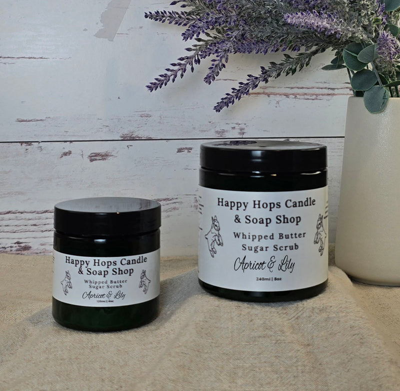 Apricot & Lily Whipped Butter Sugar Scrub - New Scent