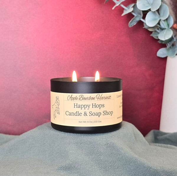 Apple Bourbon Harvest 9oz. Hand-Poured 100% Soy Wax Candle - Fall & Winter Collection