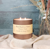 Black Raspberry Vanilla 12oz. Hand-Poured 100% Soy Wax Candle - Clearance