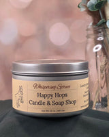 Whispering Spruce 12oz. Hand-Poured 100% Soy Wax Candle - Seasonal Scent