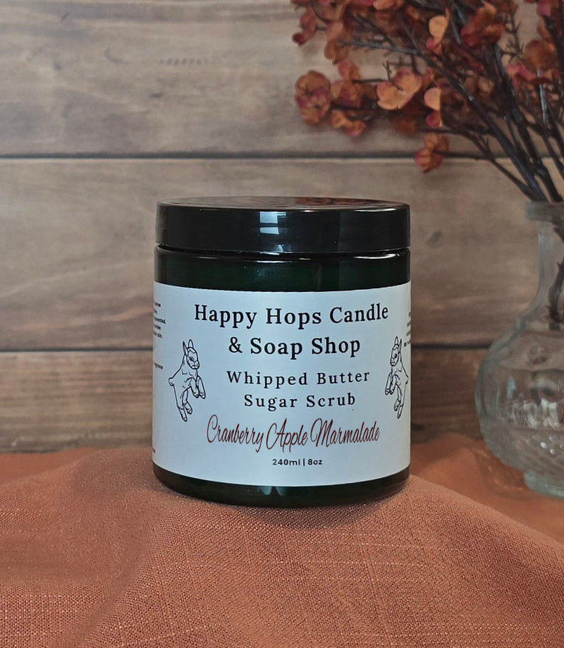 Cranberry Apple Marmalade Whipped Butter Sugar Scrub - Fall & Winter