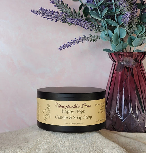 Honeysuckle Lane 16oz. Hand-Poured 100% Soy Wax Candle - Spring & Summer Collection