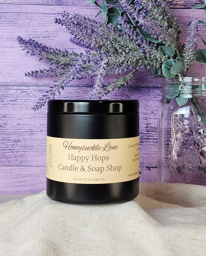 Honeysuckle Lane 12oz. Hand-Poured 100% Soy Wax Candle - Spring & Summer Collection