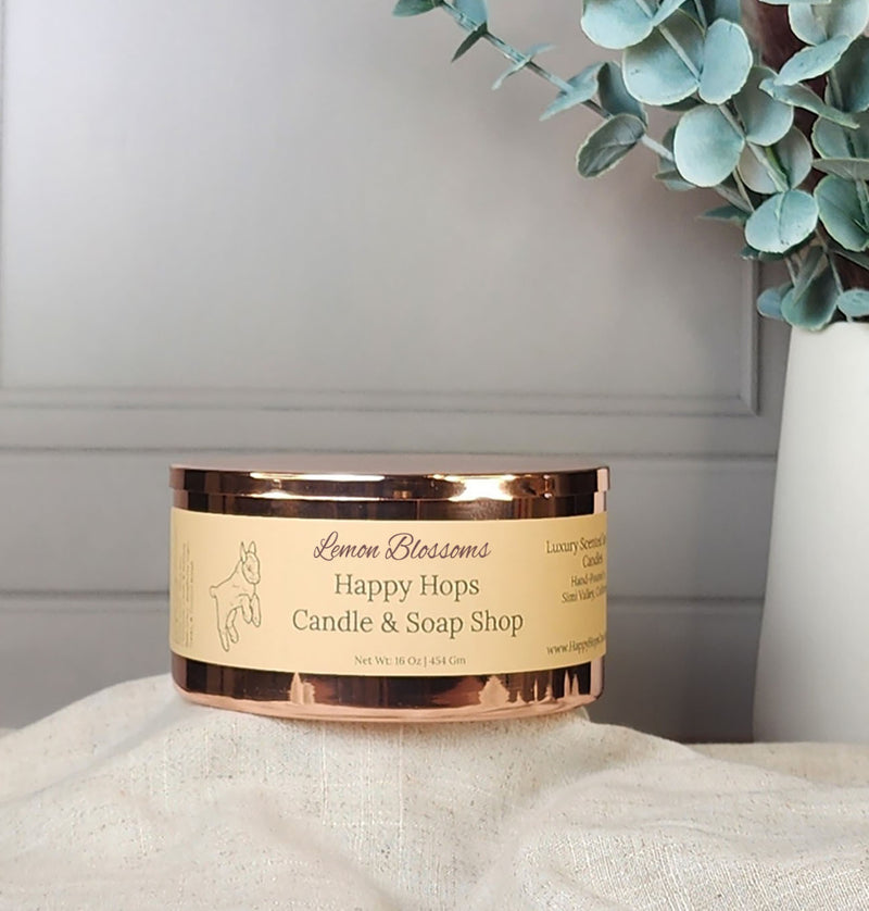 Lemon Blossoms 16oz. Hand-Poured 100% Soy Wax Candle