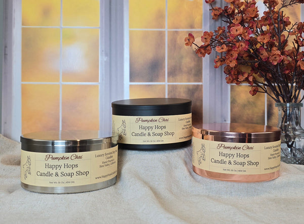 Pumpkin Chai 16oz. Hand-Poured 100% Soy Wax Candle - Fall & Winter Collection