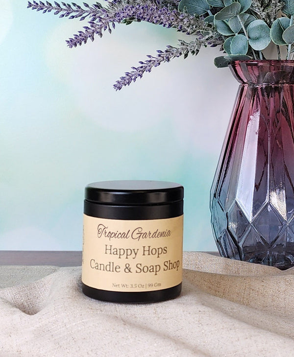Tropical Gardenia 3.5oz. Hand-Poured 100% Soy Wax Candle - Spring & Summer Collection