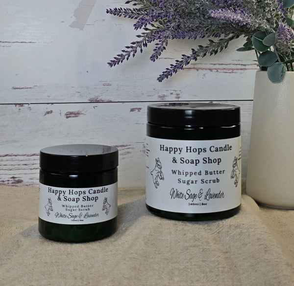 White Sage & Lavender Whipped Butter Sugar Scrub