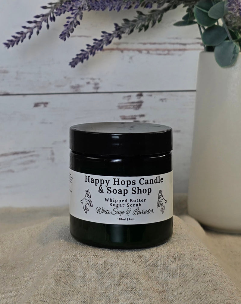 White Sage & Lavender Whipped Butter Sugar Scrub